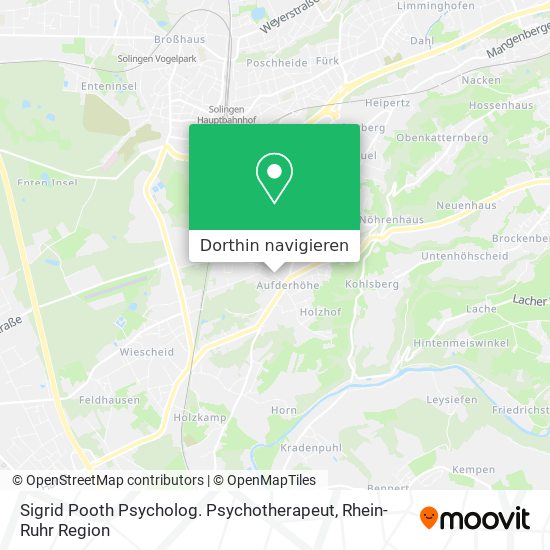 Sigrid Pooth Psycholog. Psychotherapeut Karte