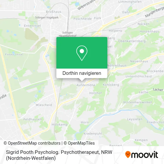 Sigrid Pooth Psycholog. Psychotherapeut Karte