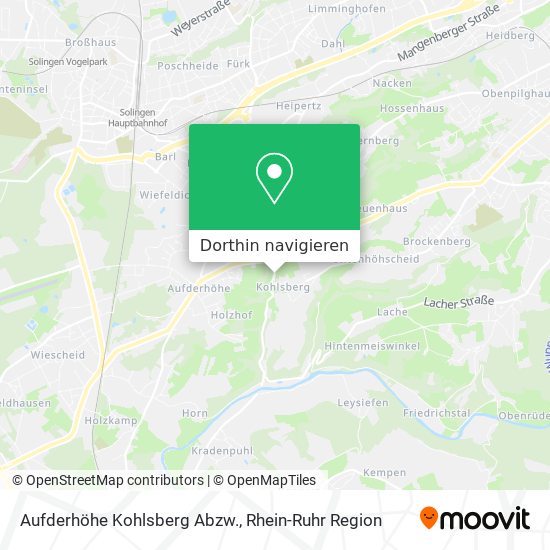 Aufderhöhe Kohlsberg Abzw. Karte