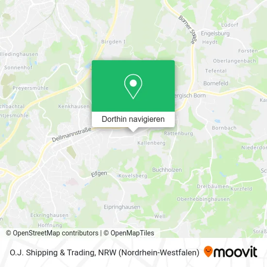 O.J. Shipping & Trading Karte