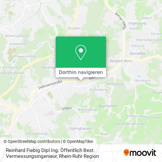 Reinhard Fiebig Dipl.Ing. Öffentlich Best. Vermessungsingenieur Karte