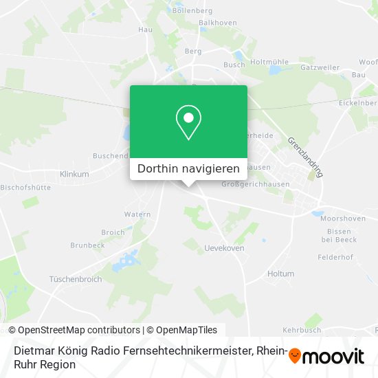 Dietmar König Radio Fernsehtechnikermeister Karte