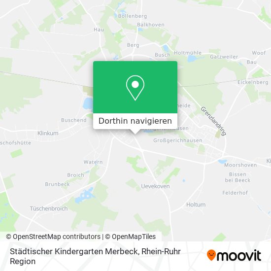 Städtischer Kindergarten Merbeck Karte