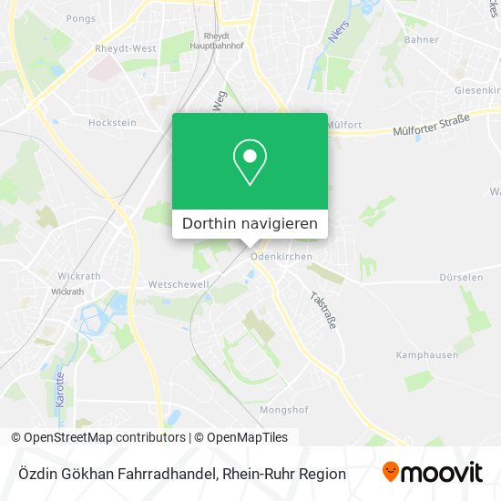 Özdin Gökhan Fahrradhandel Karte