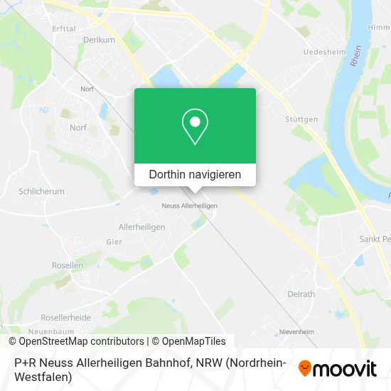 P+R Neuss Allerheiligen Bahnhof Karte