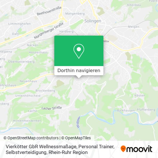 Vierkötter GbR Wellnessmaßage, Personal Trainer, Selbstverteidigung Karte