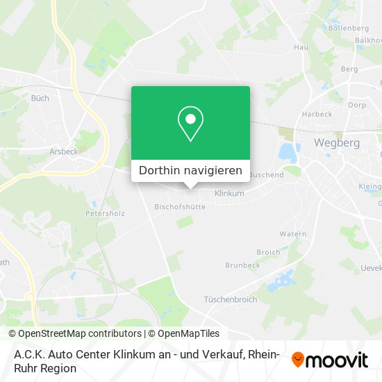 A.C.K. Auto Center Klinkum an - und Verkauf Karte