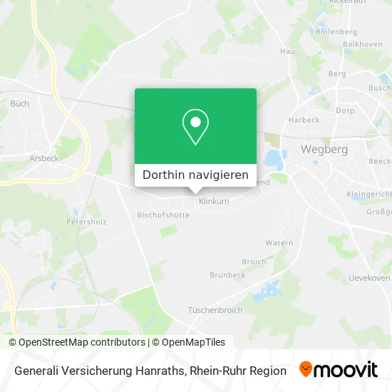 Generali Versicherung Hanraths Karte