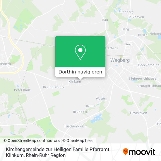 Kirchengemeinde zur Heiligen Familie Pfarramt Klinkum Karte