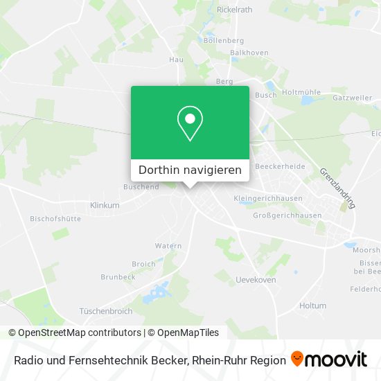 Radio und Fernsehtechnik Becker Karte