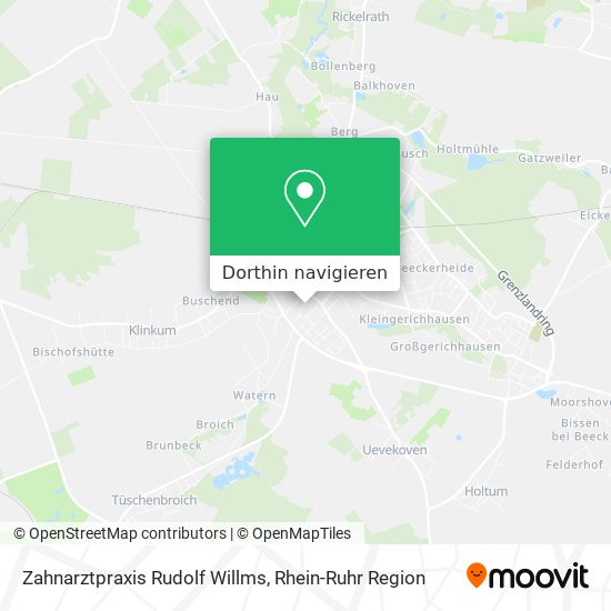 Zahnarztpraxis Rudolf Willms Karte