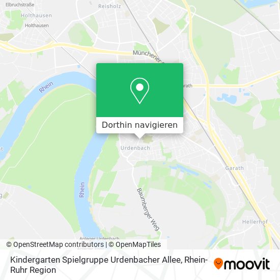 Kindergarten Spielgruppe Urdenbacher Allee Karte