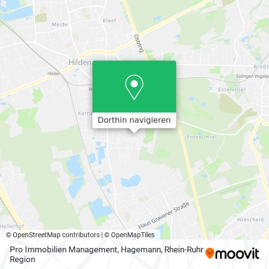 Pro Immobilien Management, Hagemann Karte