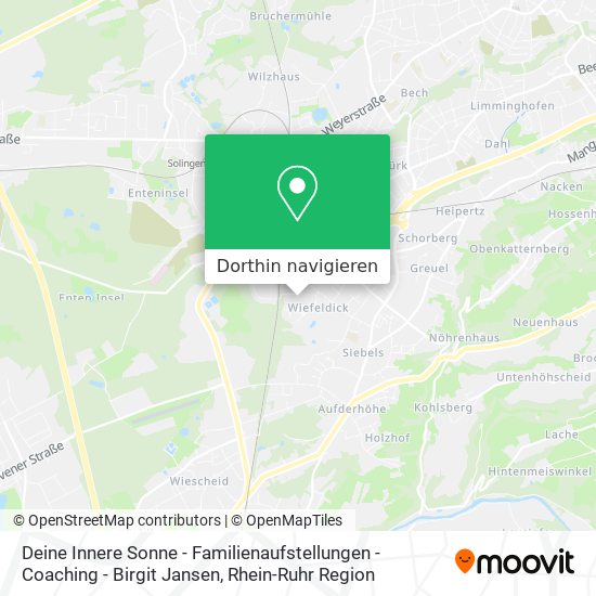 Deine Innere Sonne - Familienaufstellungen - Coaching - Birgit Jansen Karte