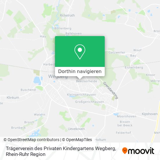 Trägerverein des Privaten Kindergartens Wegberg Karte