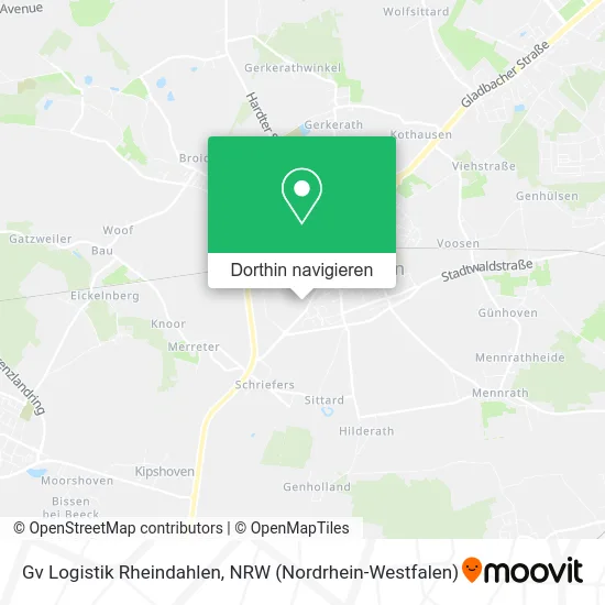 Gv Logistik Rheindahlen Karte