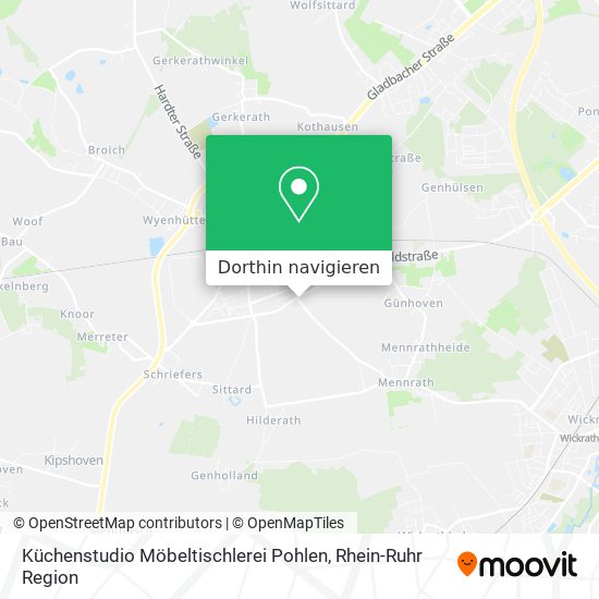 Küchenstudio Möbeltischlerei Pohlen Karte