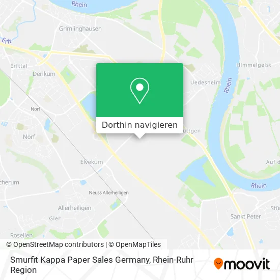 Smurfit Kappa Paper Sales Germany Karte