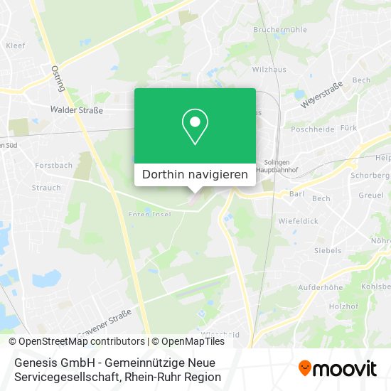 Genesis GmbH - Gemeinnützige Neue Servicegesellschaft Karte
