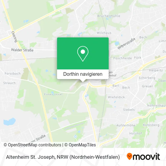 Altenheim St. Joseph Karte