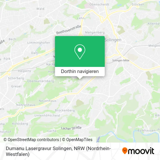 Dumanu Lasergravur Solingen Karte