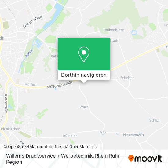 Willems Druckservice + Werbetechnik Karte