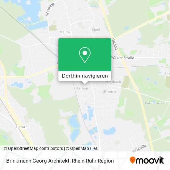 Brinkmann Georg Architekt Karte