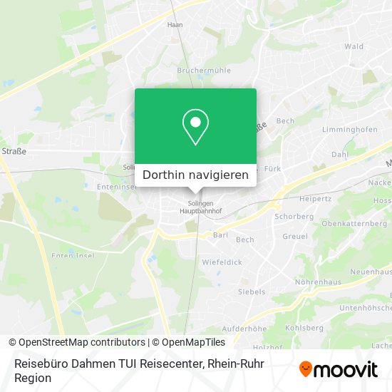 Reisebüro Dahmen TUI Reisecenter Karte