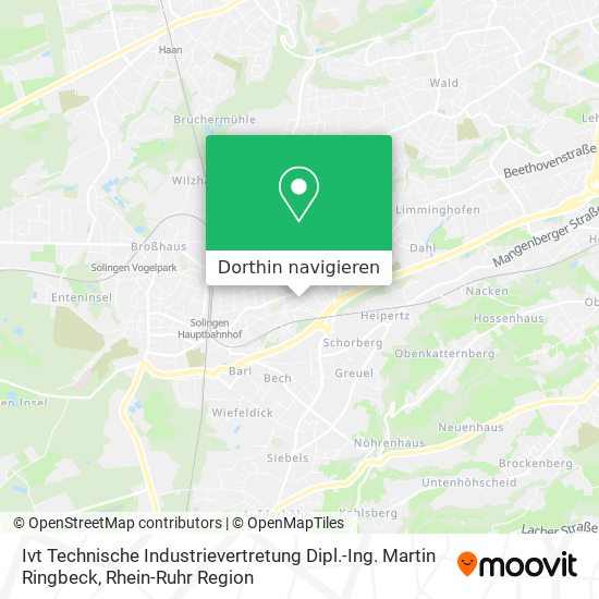 Ivt Technische Industrievertretung Dipl.-Ing. Martin Ringbeck Karte