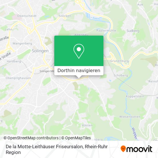 De la Motte-Leithäuser Friseursalon Karte