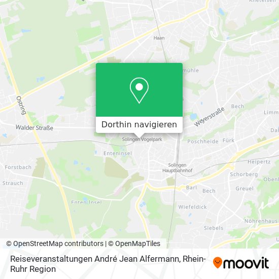 Reiseveranstaltungen André Jean Alfermann Karte