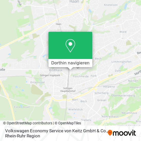 Volkswagen Economy Service von Keitz GmbH & Co. Karte