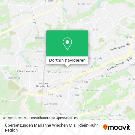Übersetzungen Marianne Wiechen M.a. Karte