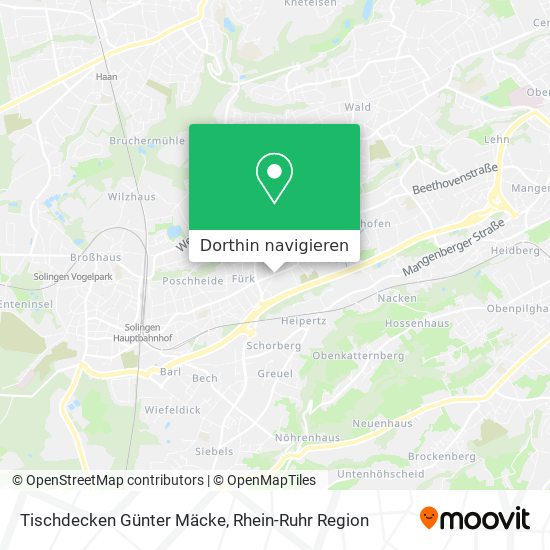 Tischdecken Günter Mäcke Karte