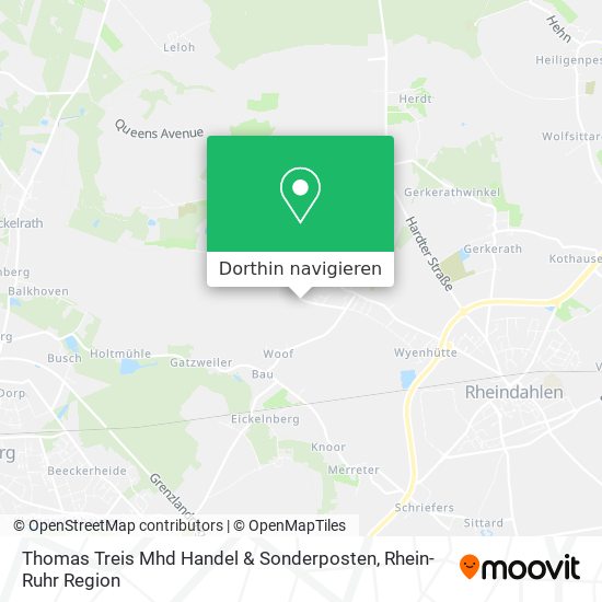 Thomas Treis Mhd Handel & Sonderposten Karte