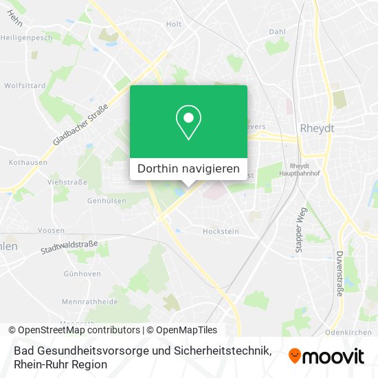 Bad Gesundheitsvorsorge und Sicherheitstechnik Karte