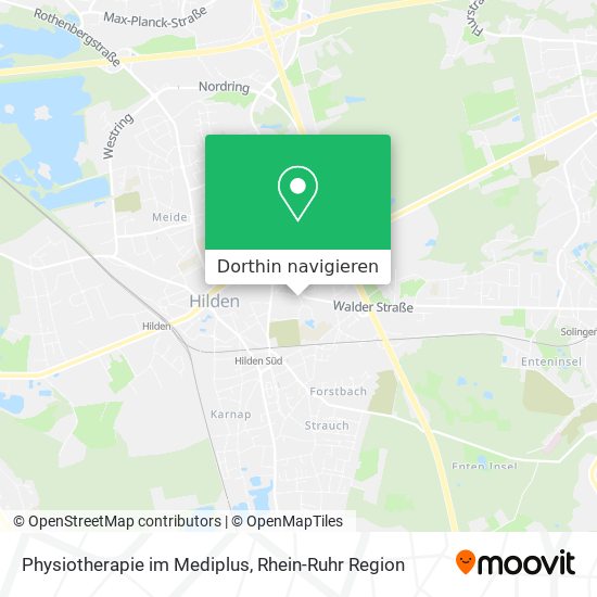 Physiotherapie im Mediplus Karte