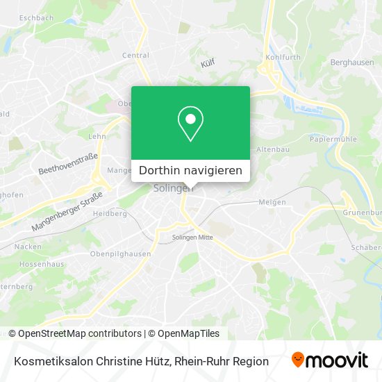 Kosmetiksalon Christine Hütz Karte