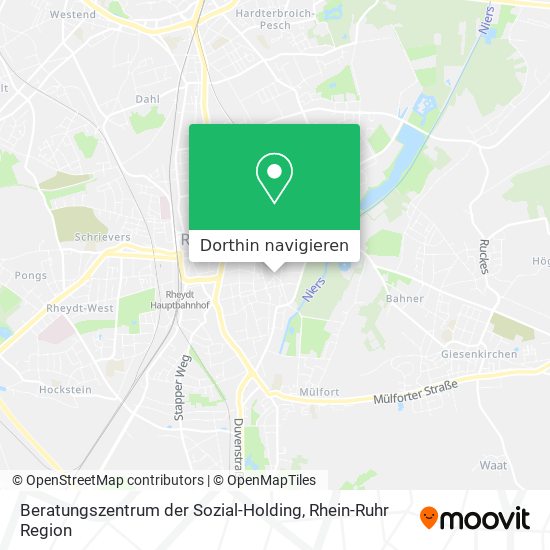 Beratungszentrum der Sozial-Holding Karte