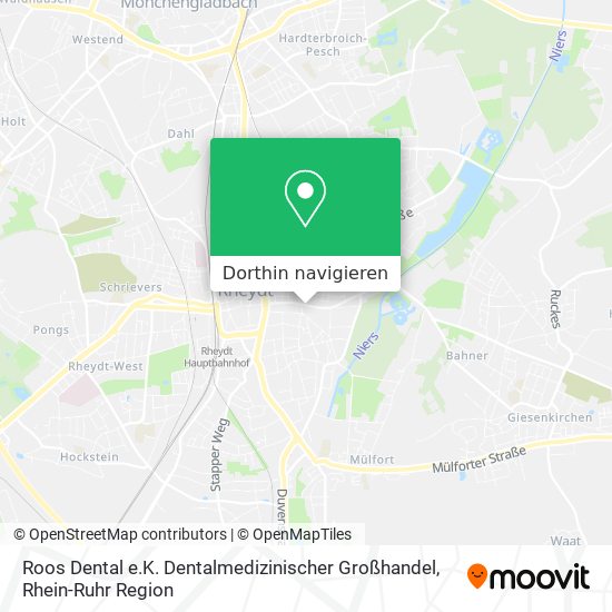 Roos Dental e.K. Dentalmedizinischer Großhandel Karte