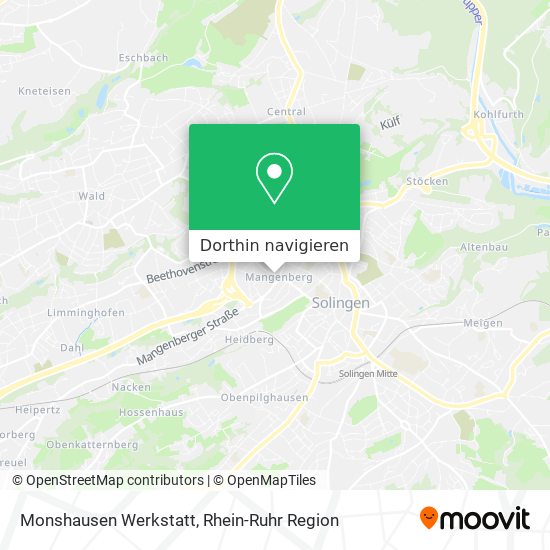 Monshausen Werkstatt Karte