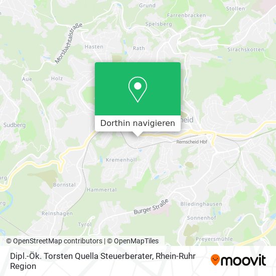 Dipl.-Ök. Torsten Quella Steuerberater Karte