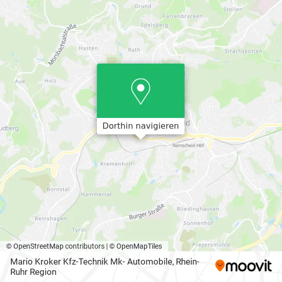 Mario Kroker Kfz-Technik Mk- Automobile Karte