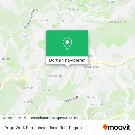 Yoga-Werk Remscheid Karte