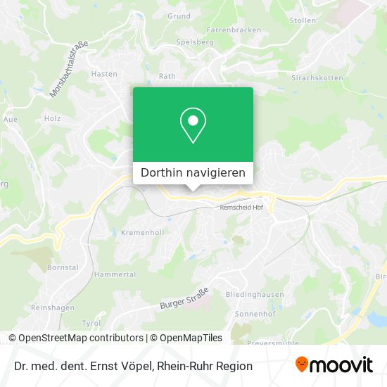 Dr. med. dent. Ernst Vöpel Karte