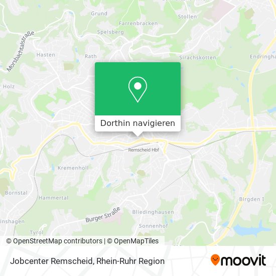Jobcenter Remscheid Karte
