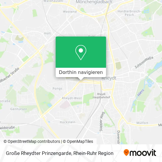 Große Rheydter Prinzengarde Karte