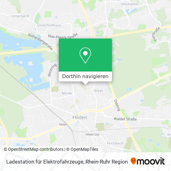 Ladestation für Elektrofahrzeuge Karte