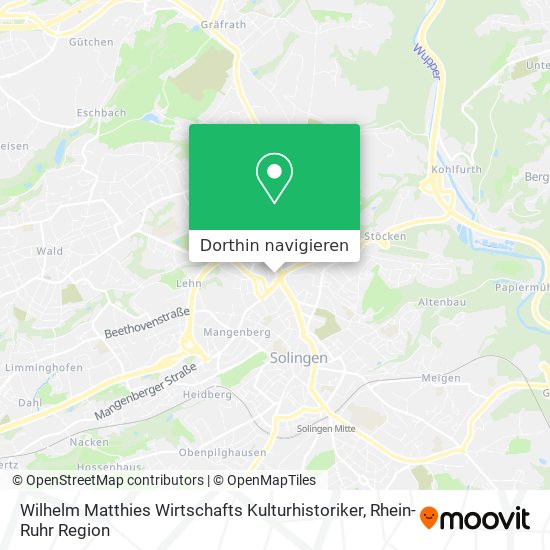 Wilhelm Matthies Wirtschafts Kulturhistoriker Karte