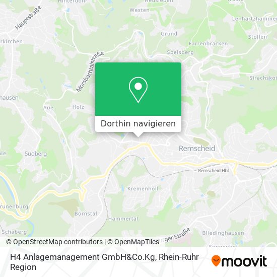 H4 Anlagemanagement GmbH&Co.Kg Karte